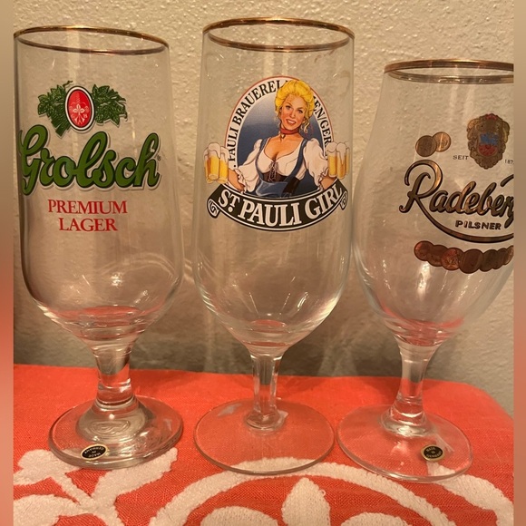 Vintage German beer glasses set of 4 - Picture 3 of 11